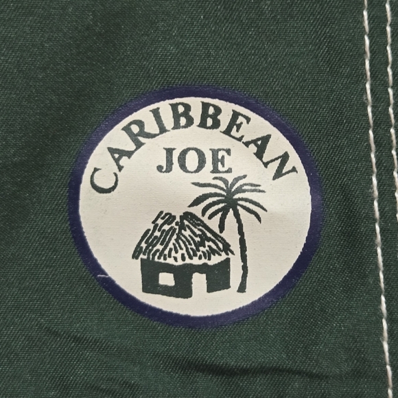 Caribbean Joe Mens Fairway Green Navy Blue Board Swim Trunks Shorts Size XXL - Picture 6 of 9